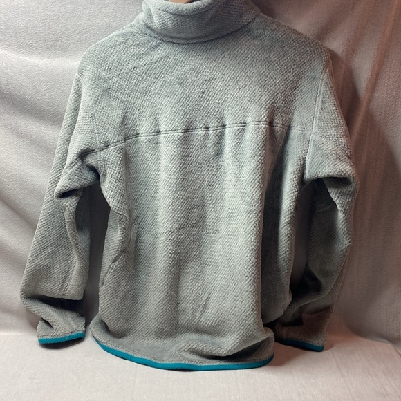 Patagonia gray and teal t-snap pullover size Extra Large - Picture 3 of 3